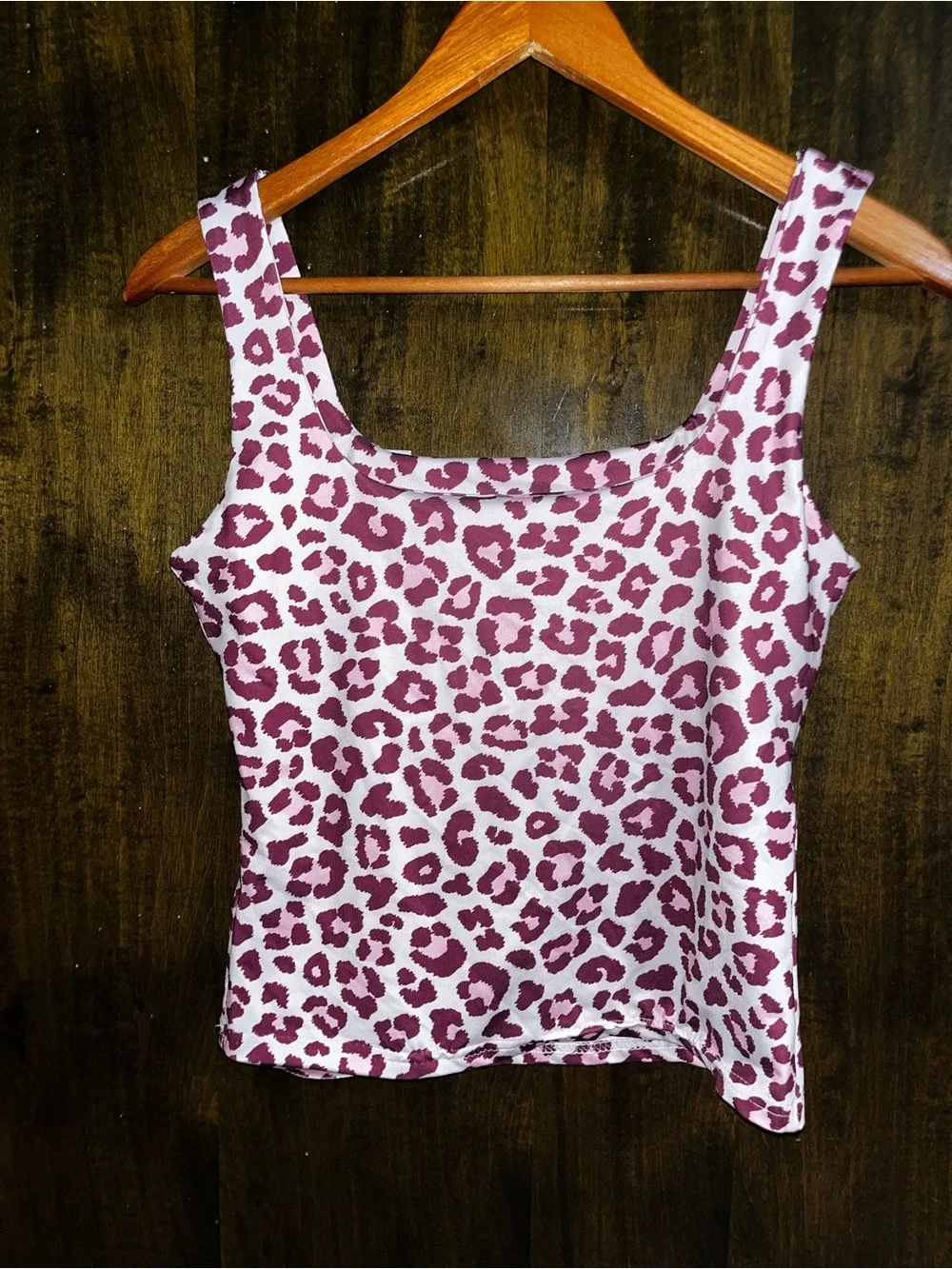 Set of 3: SHEIN Cropped Tank Tops (White, Pink, & Cheetah)